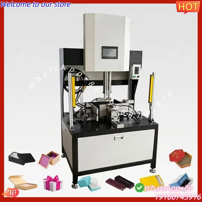 CECertificate Rigid Gift Box Frame Forming Machine Servo Edge Folding Bubble Pressing Paper Box Making Equipment