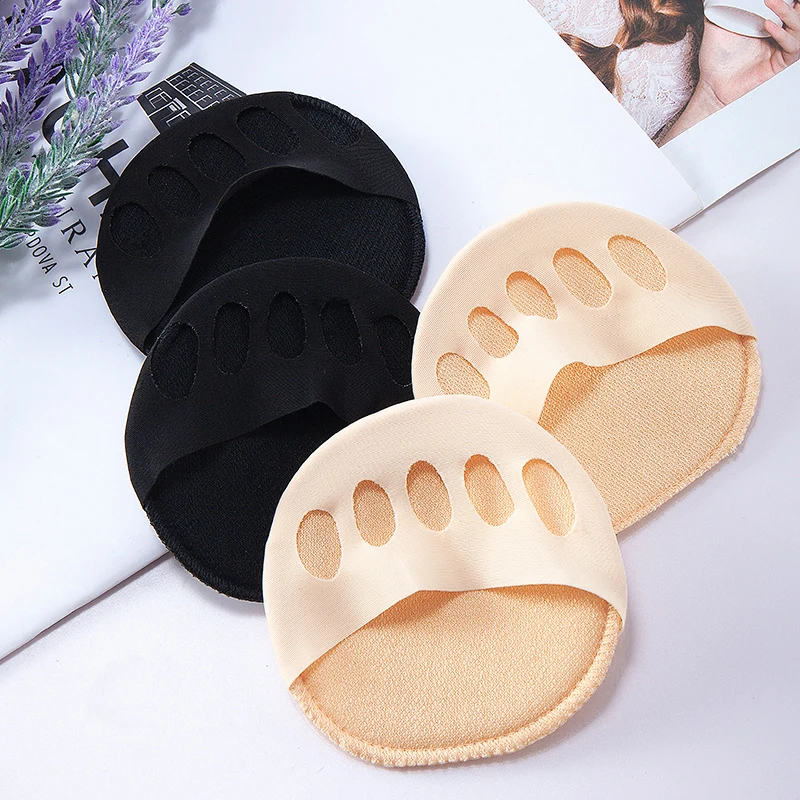 Almohadillas para antepié de cinco dedos de los pies para mujer, medias plantillas de tacón alto, callos, callos, cuidado del dolor de pies,