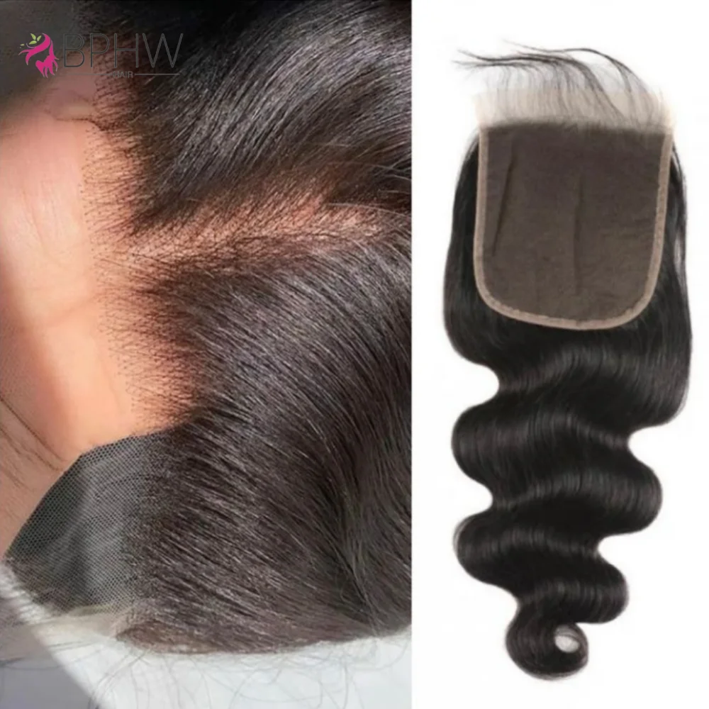 

4x4 Объемная волна Закрытие Бразильские человеческие волосы Бесплатная часть 4x4 Прозрачная кружевная застежка Натуральный цвет Только 100% человеческие волосы Remy 12A