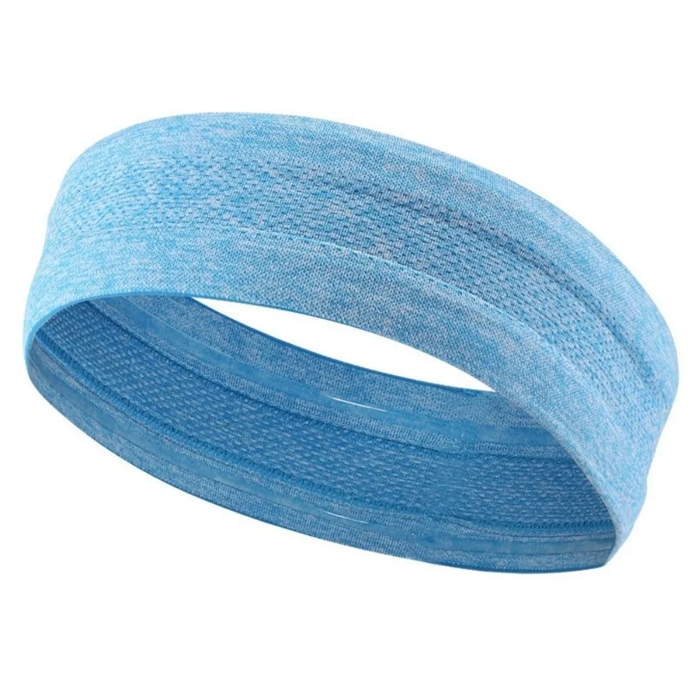 Fashion Elastic Sports Headband Breathable Non-Slip Fitness Headband Sweat Absorbing Multicolors Sweatband for Men Women