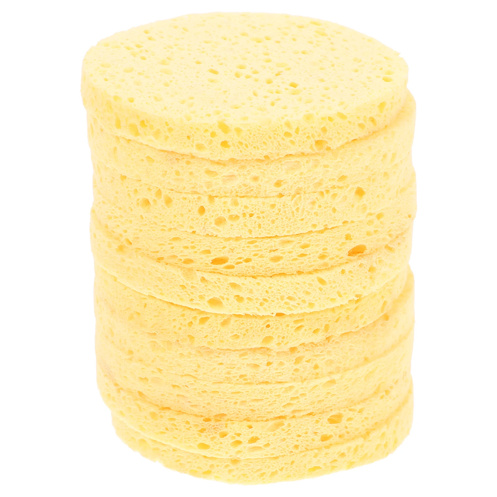 10 قطعة إسفنجة الوجه نظيفة منصات الوجه لينة الجلد ودية ماكياج أداة إزالة الصواميل للسفر خفيفة الوزن التطهير التقشير الطبيعي