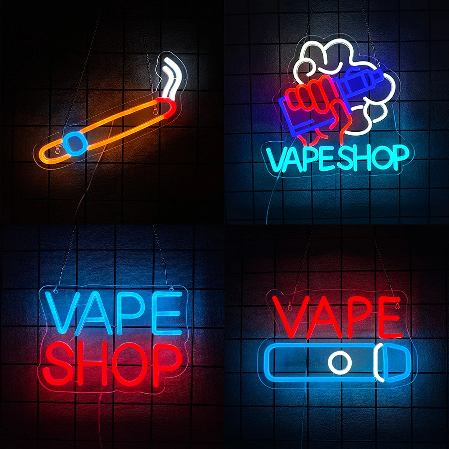 Smoke Series Neon Sign For Wall Decor,Light Up Sign For Smoke Store,Smoking Lounge,Man Cave Decor,Vape Shop,Gift For Dad,Friend