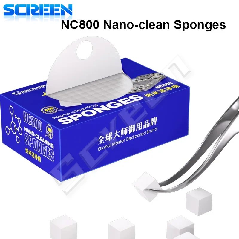 Mechanic NC800 Nano Spong Cleaning No Residue Phone Screen PCB Motherboard Back Glass Camera Solder Flux Oil Frame Clean Tool