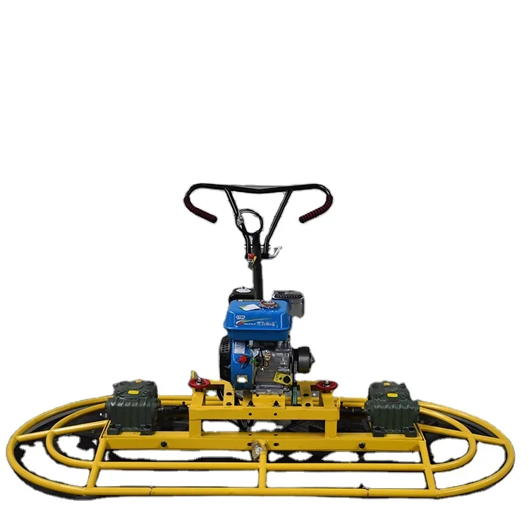 32inch Double Disc Hand Held Walk Behind Gasoline Floating Floor Concrete Finishing Power Blade Cement Trowel