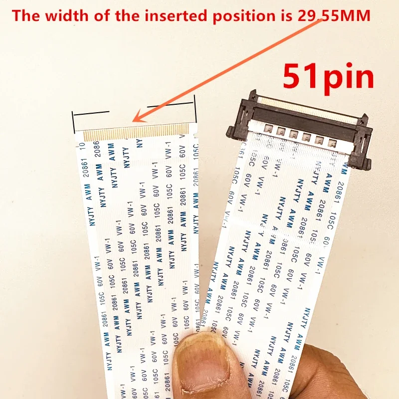 1 stks/partij 4 K-51Pin 41Pin HDTV LVDS TV Lint Kabel AWM 20861 20706 105C 60 V VW-1