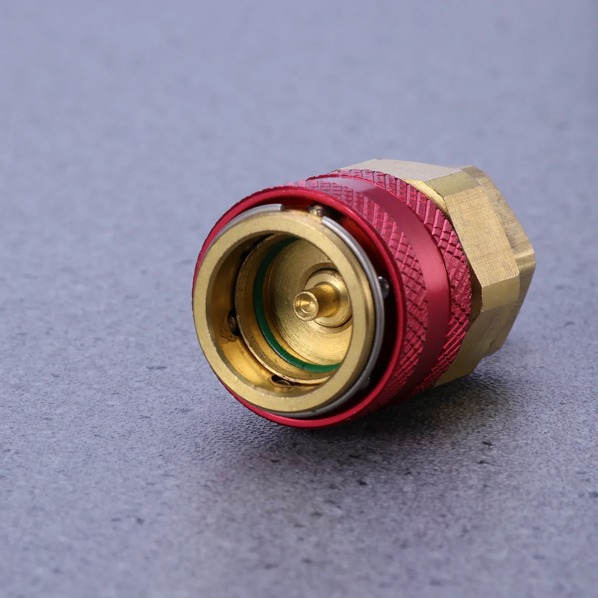 

2Pcs Air Condition Coupler Set Red Blue Car Ac Adapter Quick Connectors for Manifold Hose Auto System Diagnosis Charging