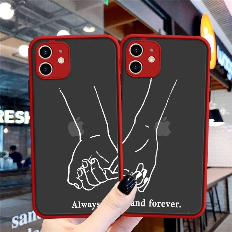 GYKZ Bff Best Friends Forever Always Couple Phone Case For iPhone 14 15 13 12 Pro MAX 11 XS SE 2020 XR 8 Plus Shockproof Cover