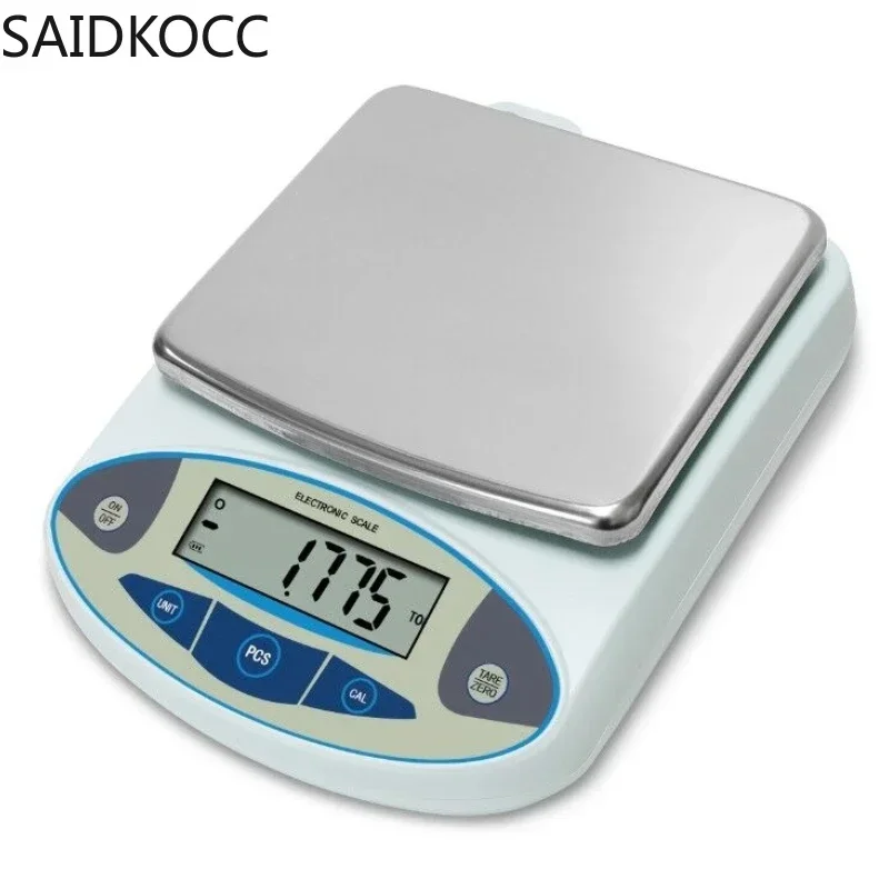 

3000/5000g/30kg 0.01g/0.1g Digital Electronic Balance Lab Jewelry Scale High Precision Industrial Kitchen Weighing Balance Scale