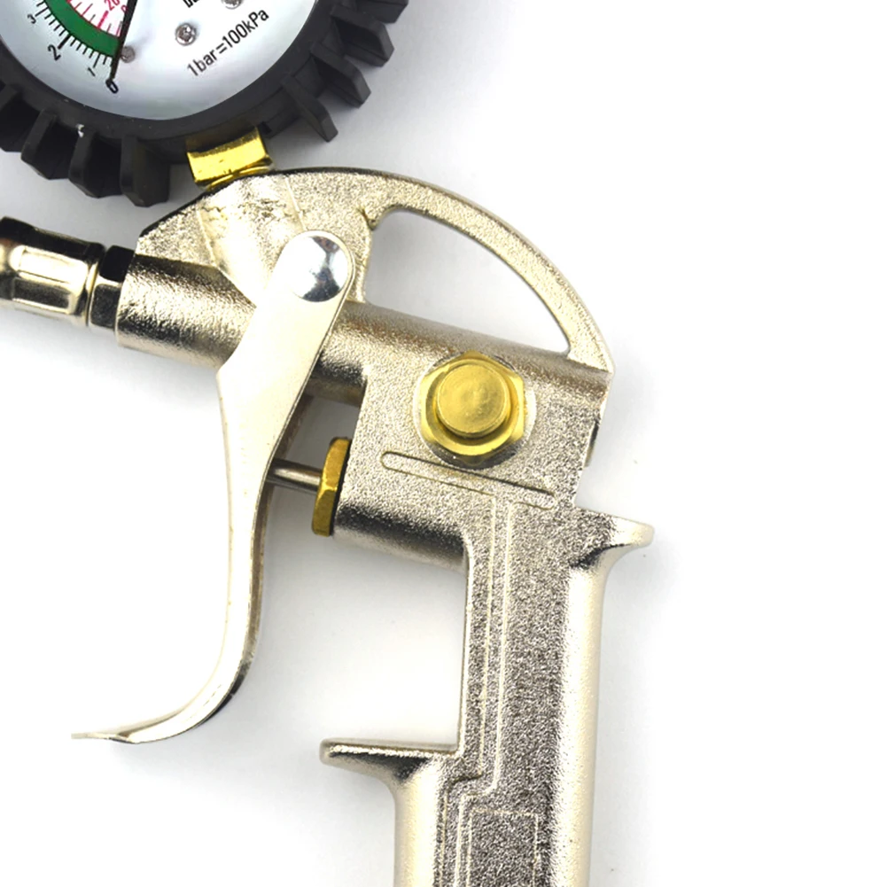 Digitaler Reifenfüller, 220 PSI, Zifferblatt, Druckmesser, Messgerät, Doppelkopf-Luftfutter mit Inflation, Deflation, Funktion für Auto, LKW