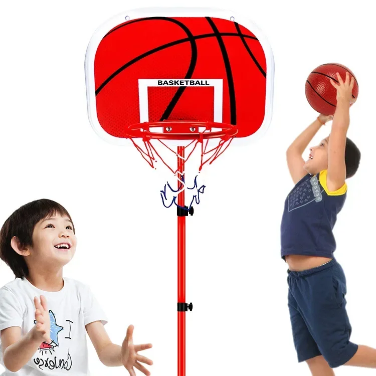 63-165cm Adjustable Basketball Hoop Stand Rack for 1-14 Age Kids Baby Outdoor Indoor Ball Sport Backboard Rim Shoot Children Toy