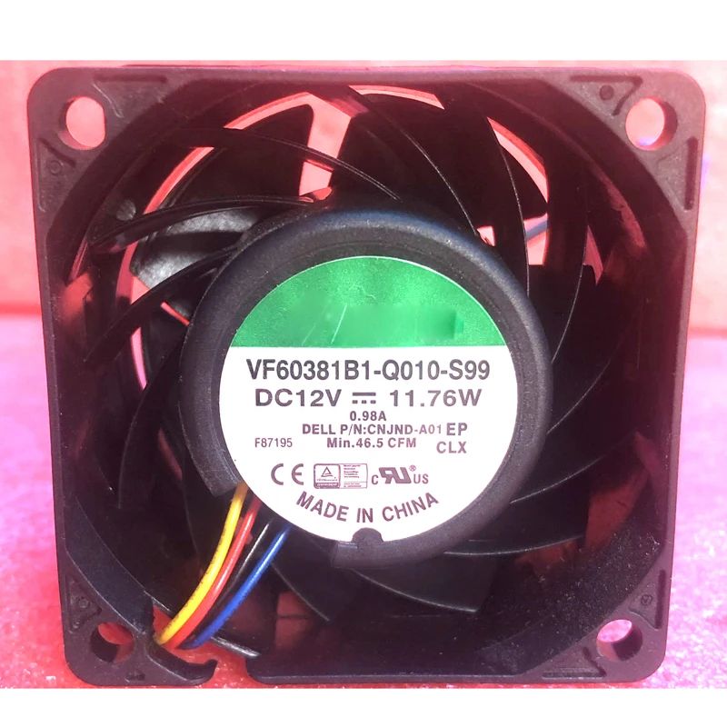 

New original 6038 VF60381B1-Q010-S99 11.76W 12V 0.98A Double ball bearing 4-wire fan air blower