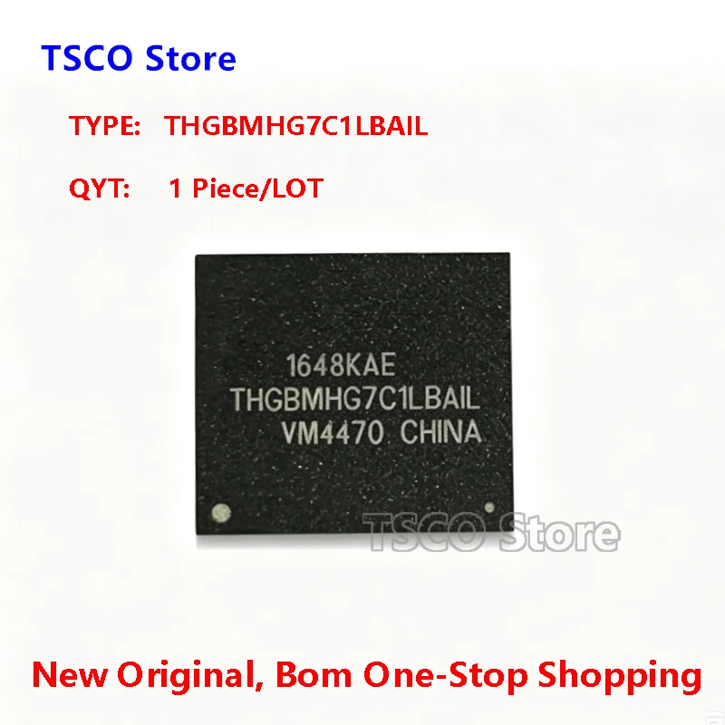 (1  Piece/LOT)  THGBMHG7C1LBAIL    FBGA153  EMMC