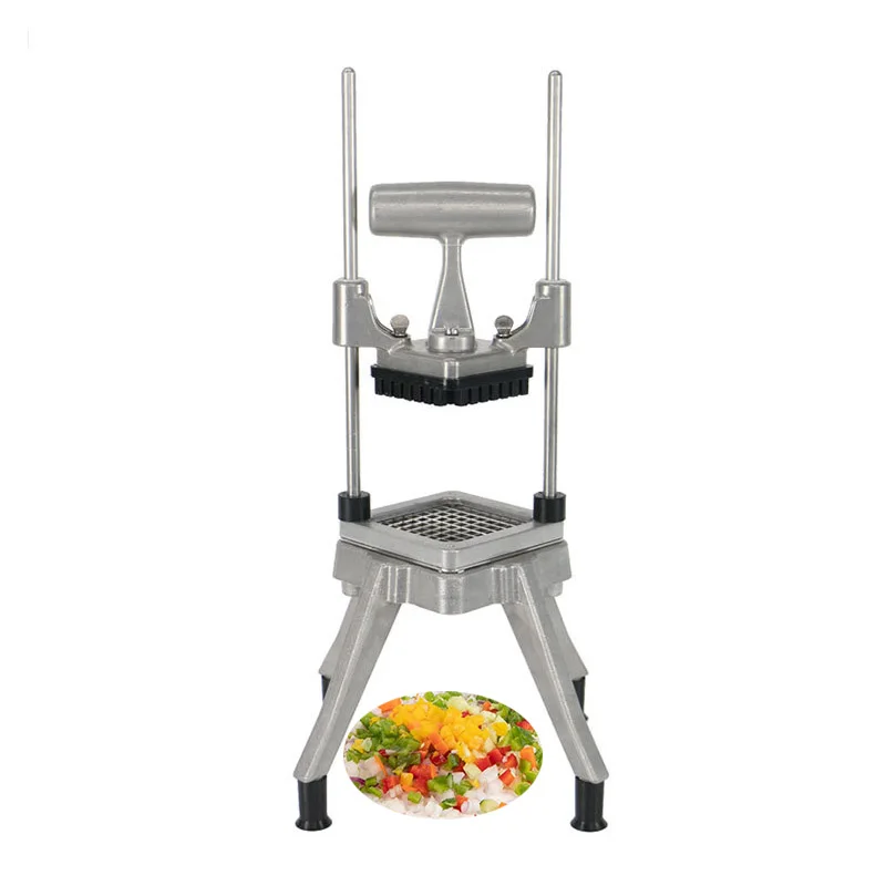 Cortador comercial de patatas fritas de acero inoxidable, rebanador de tiras de patatas, máquinas cortadoras de verduras, cortador de patatas fritas y frutas