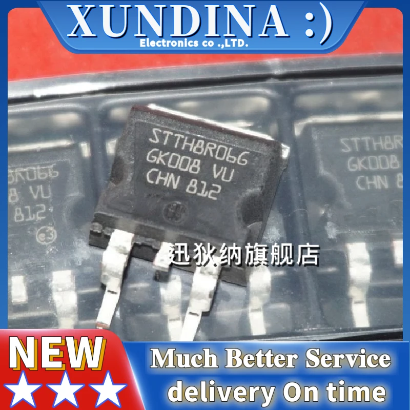 5 PÇS/LOTE STTH8R06G-TR TO-263 novo e original IC