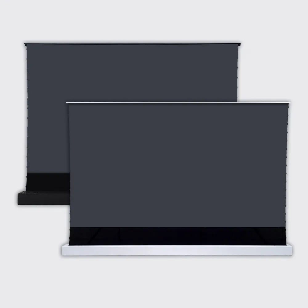 92 zoll 16:9 Boden Rising Elektrische ALR Anti Licht Motorisierte Projektion Bildschirm für Ultra Kurze Werfen Laser Projektor