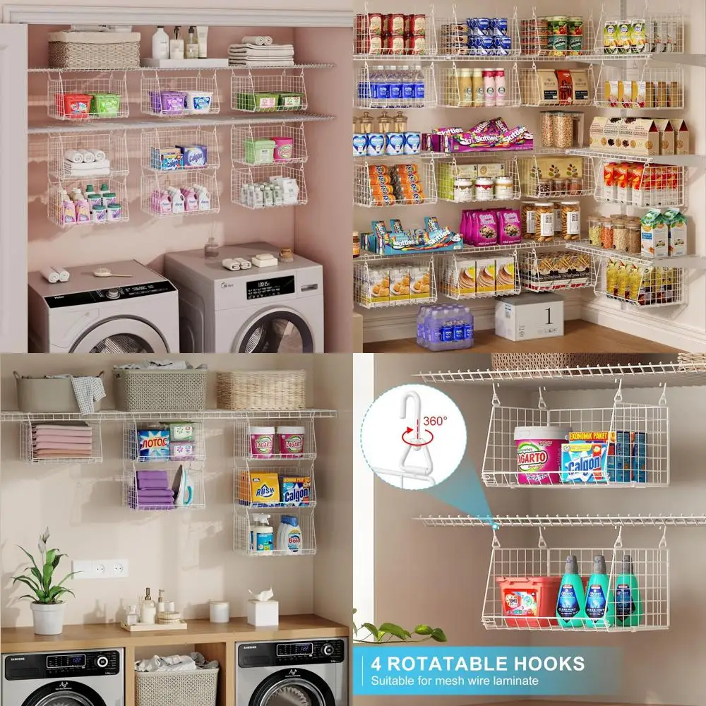 

3-уровневый подвесной органайзер для белья: складной проволочный органайзер для прачечной с поворотом на 360 градусов ° Вращающиеся крючки для экономии пространства C