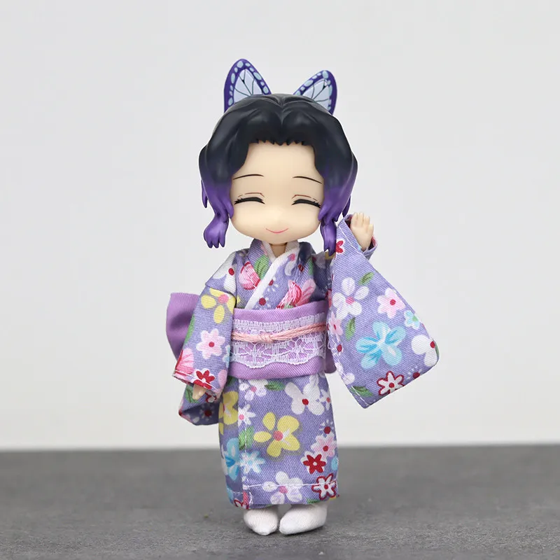 Demon Slayer Nendoroid Ob11 1/12 Articulated Doll Full Set Shinobu Kocho Giyu Tomioka Mitsuri Kanroji Collectible Anime Figurine view 3