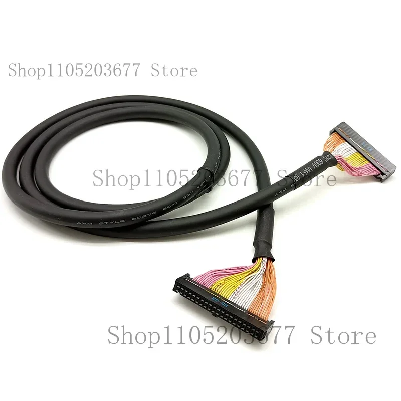 

. FOR PLC Connection Cable 10 20 30 34 40 50 64 Core Pin IDC Terminal Block Multi-core Signal Shielding Wire FC-2.54 Connector