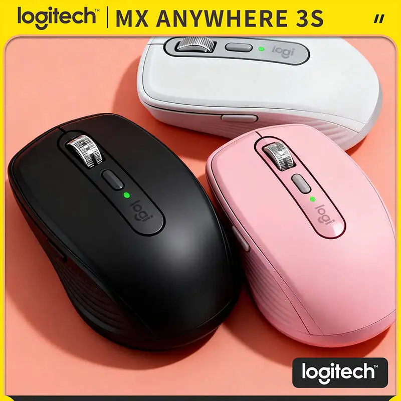 

Компактная мышь Logitech MX Anywhere 3S, эргономичный дизайн, перезаряжаемая, с быстрым прокруткой для портативных ПК Mac