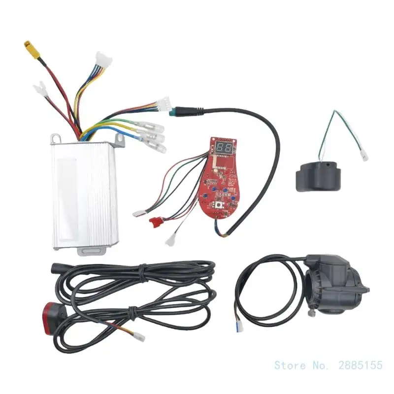 Advanced Scooter Electronics Package Control Module with 36V Motherboard, Instrumentation, Lighting for 8.5inch Scooters