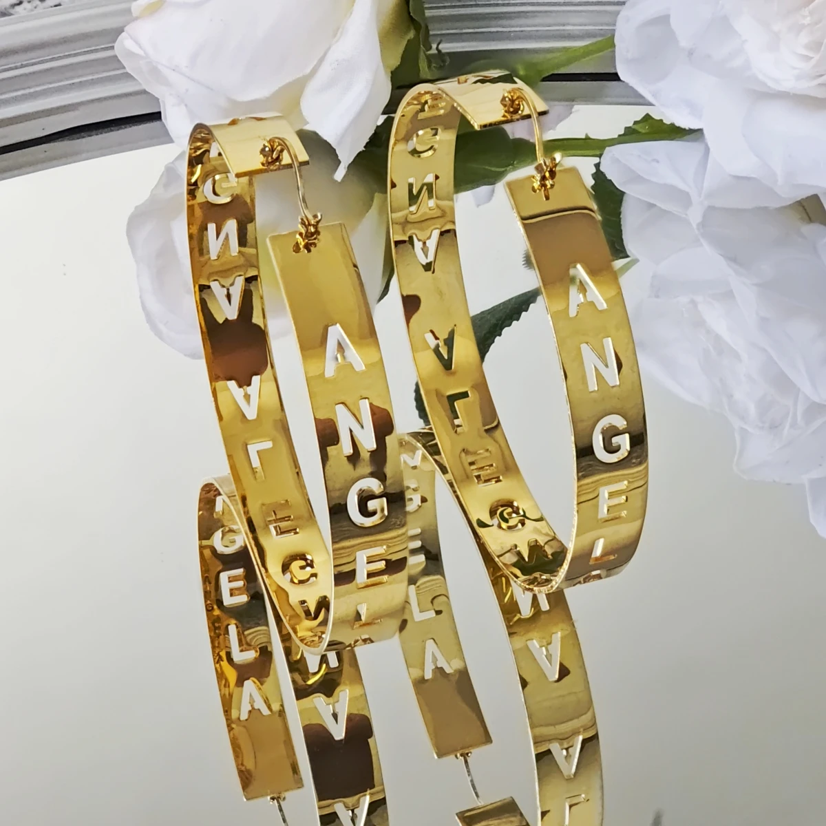 

Customized Stainless Steel Jewelry Fashion Brand Earrings Custom Name Jewelry Banquet Party Earrings Custom Christmas Gifts