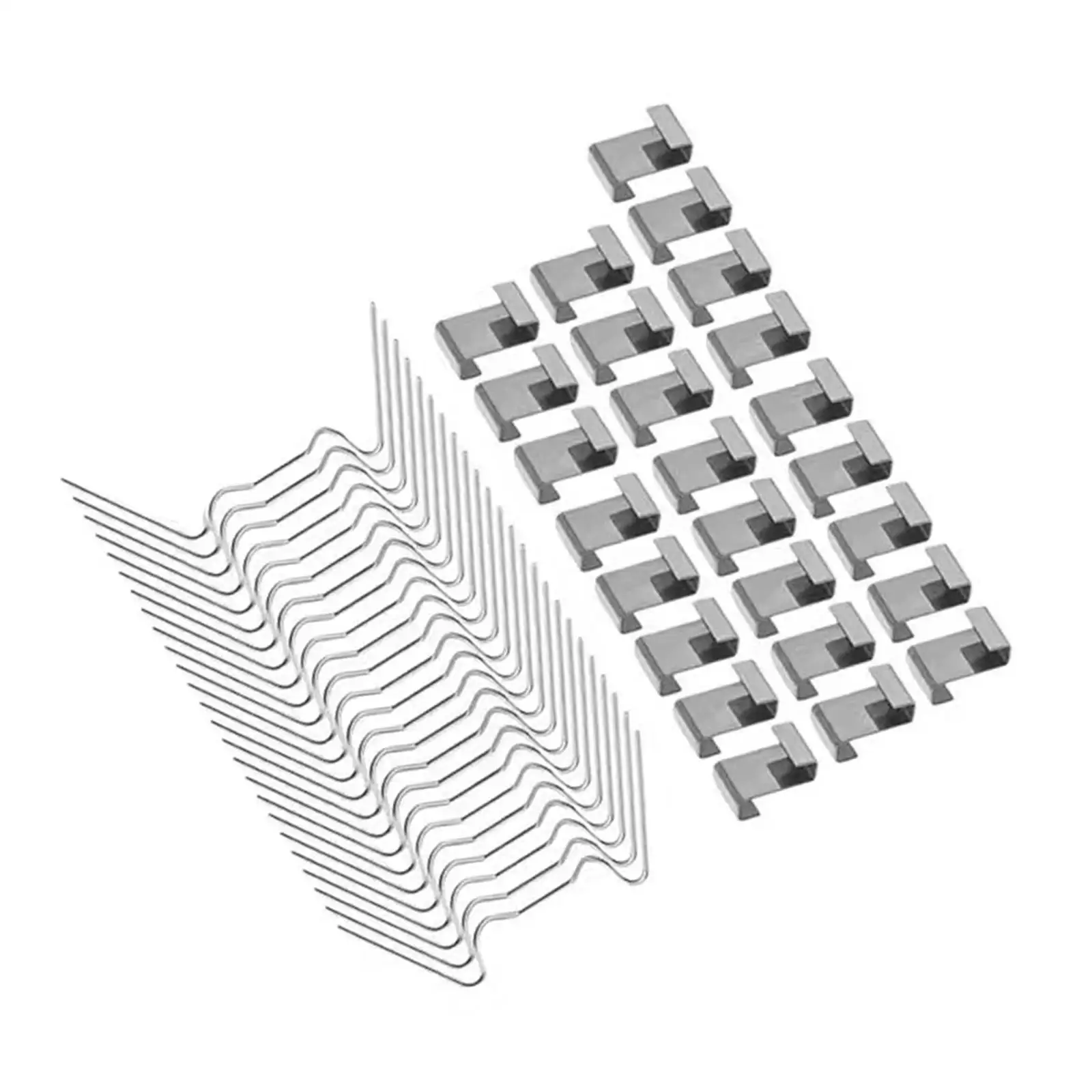 Greenhouse Glass Pane Clips Stainless Steel W Z Overlap Bracket Set for Greenhouse Frame Accessories Repair