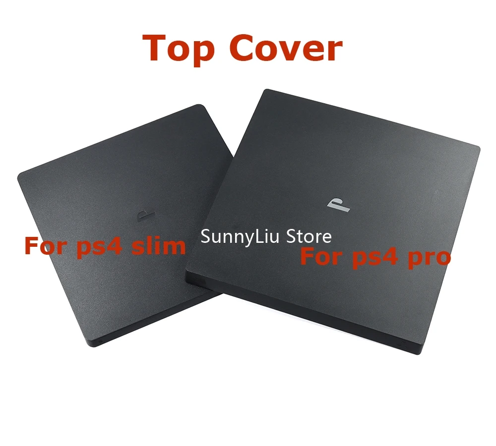 Coque supérieure avant noire pour console de jeu PS4 Slim Pro, coque supérieure, coque de protection