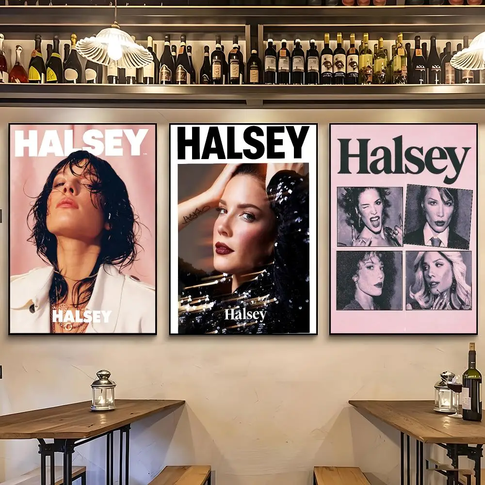 music Halsey New Arrival Popular Art Print Poster HD Wall Art Sofa Home Decor Gift For Fans