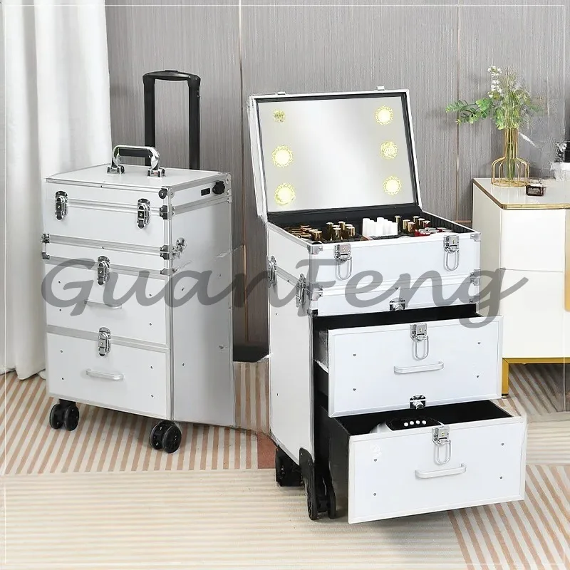 Tie rod multi-layer cosmetic storage box