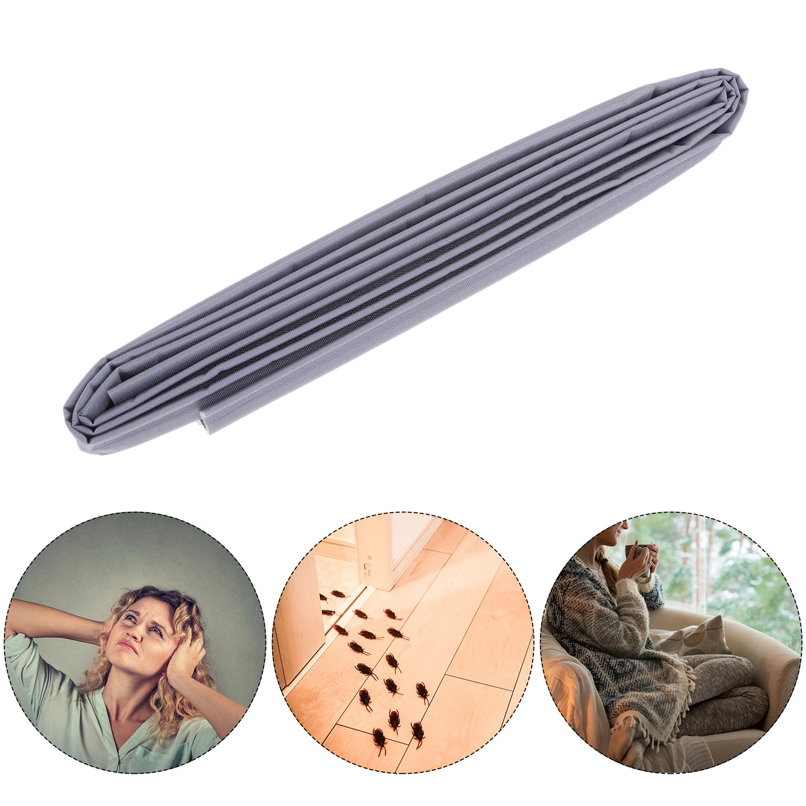 

1 Roll Self-Adhesive Door Bottom Sealing Strip Foam Tape For Window Door Gaps Dustproof Windproof Noise Reduction Insect Proof