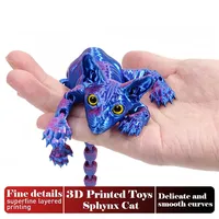 3D Printed Cat Realistic Multi-joint Movable Cats Figures Home Office Desk Decoration Gifts Toy for Children, Boys and Girls