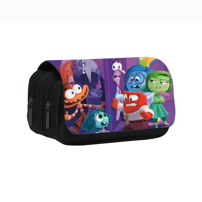 21 styles Inside Out 2 Joy Sadness Anger Pen Bag Boys Girls Pencil Case Student Storage Bag  Cartoon Pen Box Birthday Gift