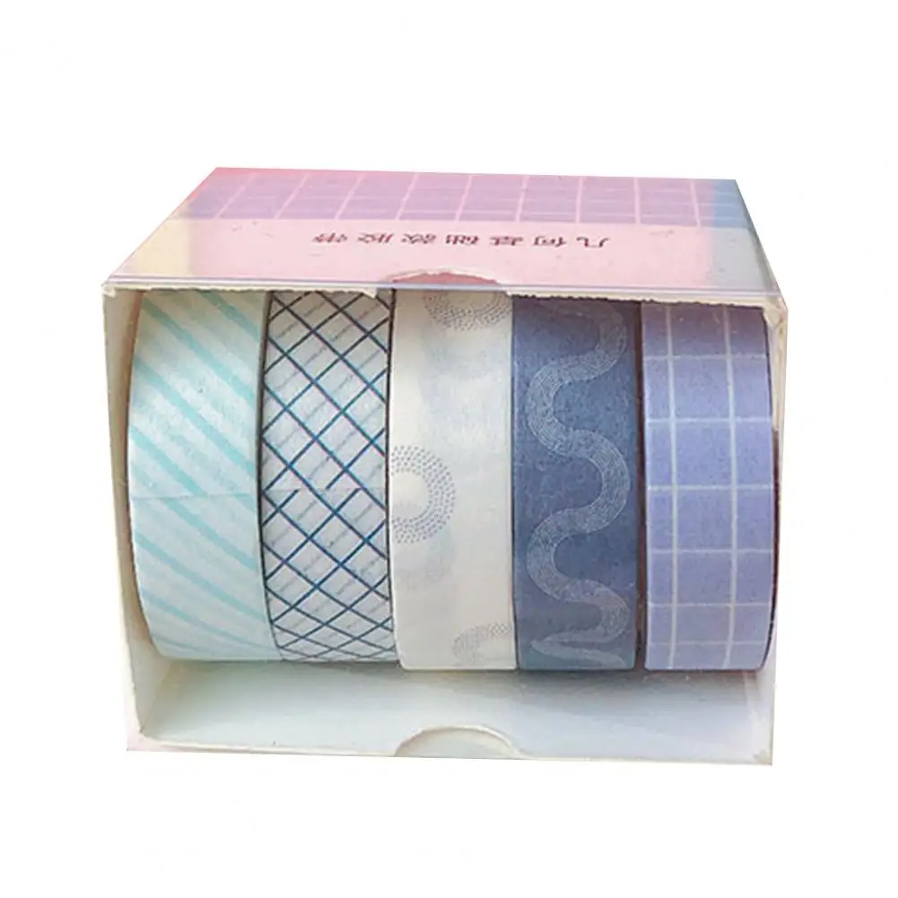 Exquisite 5 Rolls Beautiful Macaron Hand Account Sticker Tape Creative Decal Decorative   for Book