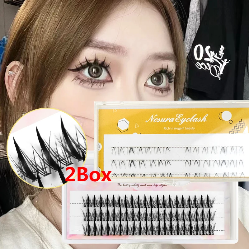 2 Box Lash Clusters Lower False Eyelashes Individual Lashes Cos Anime Lashes Manga Lashes Fake Eyelashes Eyelash Strands NEW