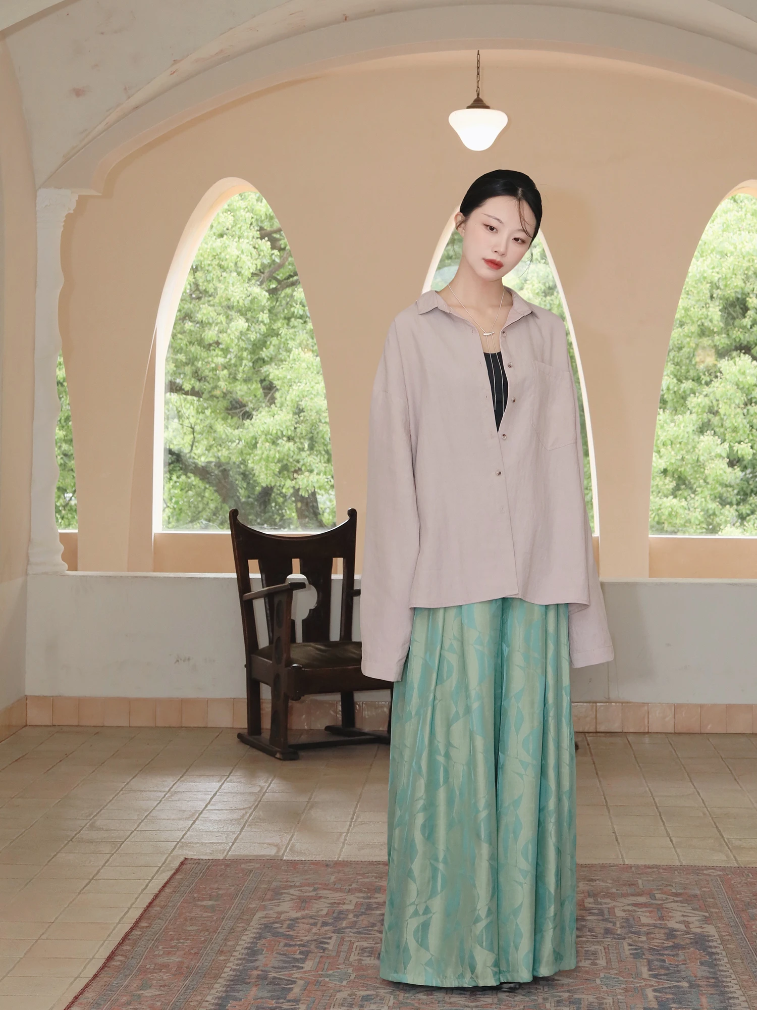 

Женская блузка Ele Lazy Artistic Sle в стиле Ханьфу: комфортный дышащий материал, для повседневной носки, летняя коллекция