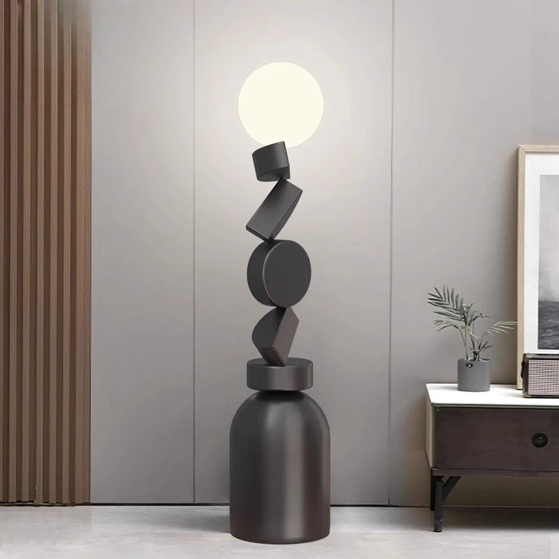 

Swiss Italian floor lamp, decorative ornament next to living room sofa, high-end atmosphere lamp, bedroom table lamp