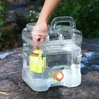 10L Outdoor Water Bucket Camping Bucket Water Storage with Faucet No Leakage Large Capacity for Camping Cooking Hiking