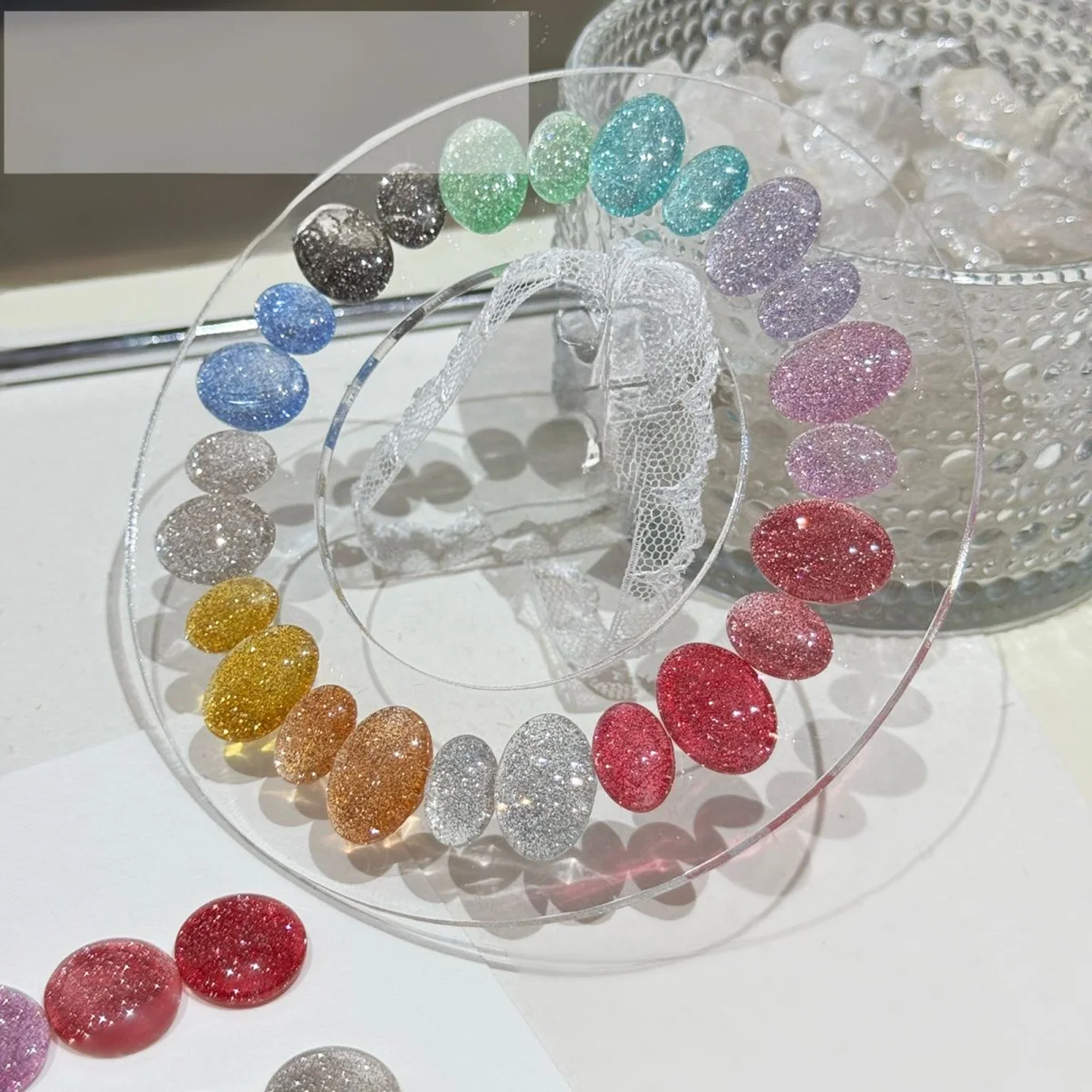 

1pcs WS Bling Broken Diamond Gel Nail Polish Summer Fall Sparkling Bounce Di Reflective Broken Diamond Gel Halloween Nail Art