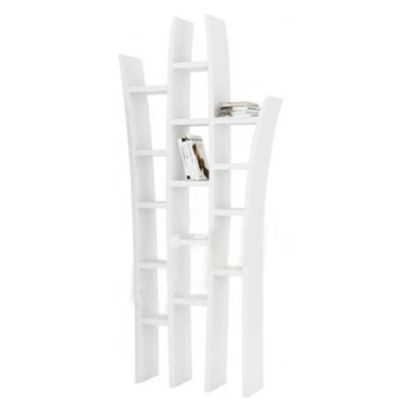 Libreria creativa personalizzata con vernice Libreria dal pavimento al soffitto Scaffale moderno semplice dalla forma speciale