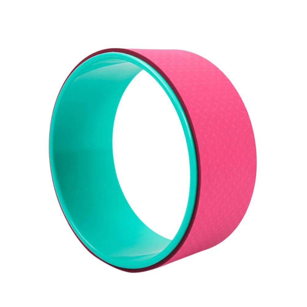 

1pc Yoga Wheel For Women Eco-Friendly Non-Slip Sweat-Resistant Tool Flexibility Stretching Accessory Rose