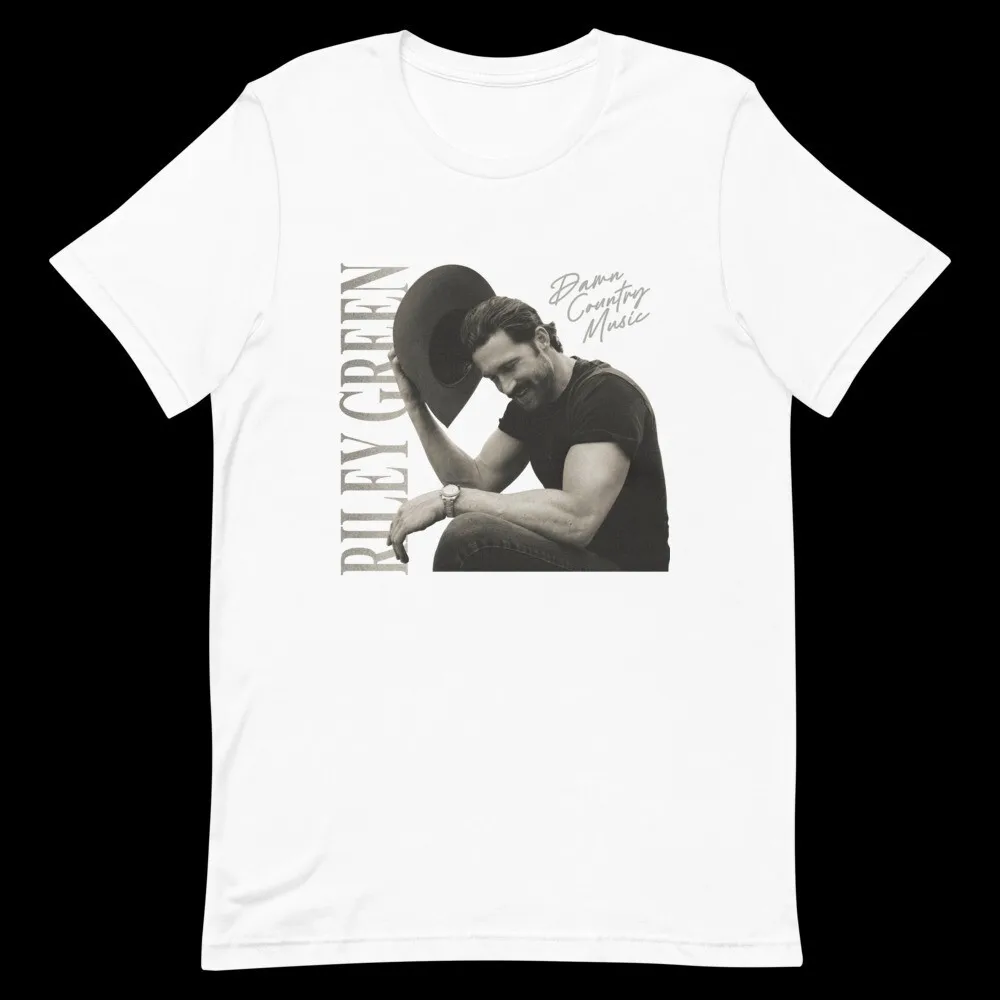 Riley Green - Damn Country Music T-Shirt White Color Full Size BL1221