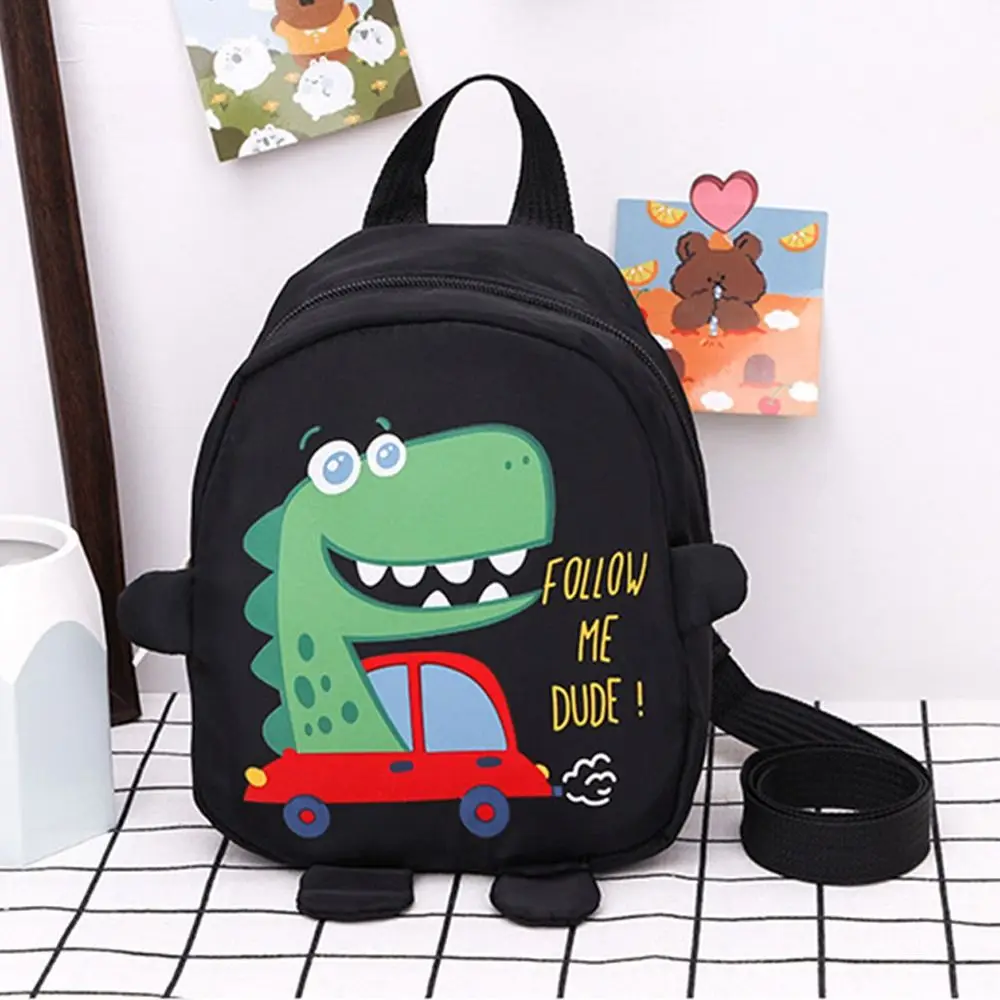 Safety Harness Cartoon Dinosaur Kindergarten Schoolbag Anti-lost Backpacks Toddler Rucksack School Bags