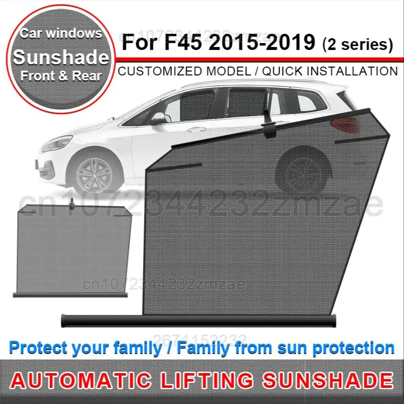 

Подходит для BMW 2 серии F45 2015-2019. Выдвижная автомобильная солнцезащитная шторка, защита от ультрафиолета/ветра/для боковых окон. Солнцезащитные аксессуары для автомобиля.