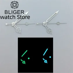 BLIGER watch hands green/blue luminous hands fit ETA 2836 2824 Miyota 8205 8215 821A Mingzhu DG 2813 3804 NH35 NH36 movement