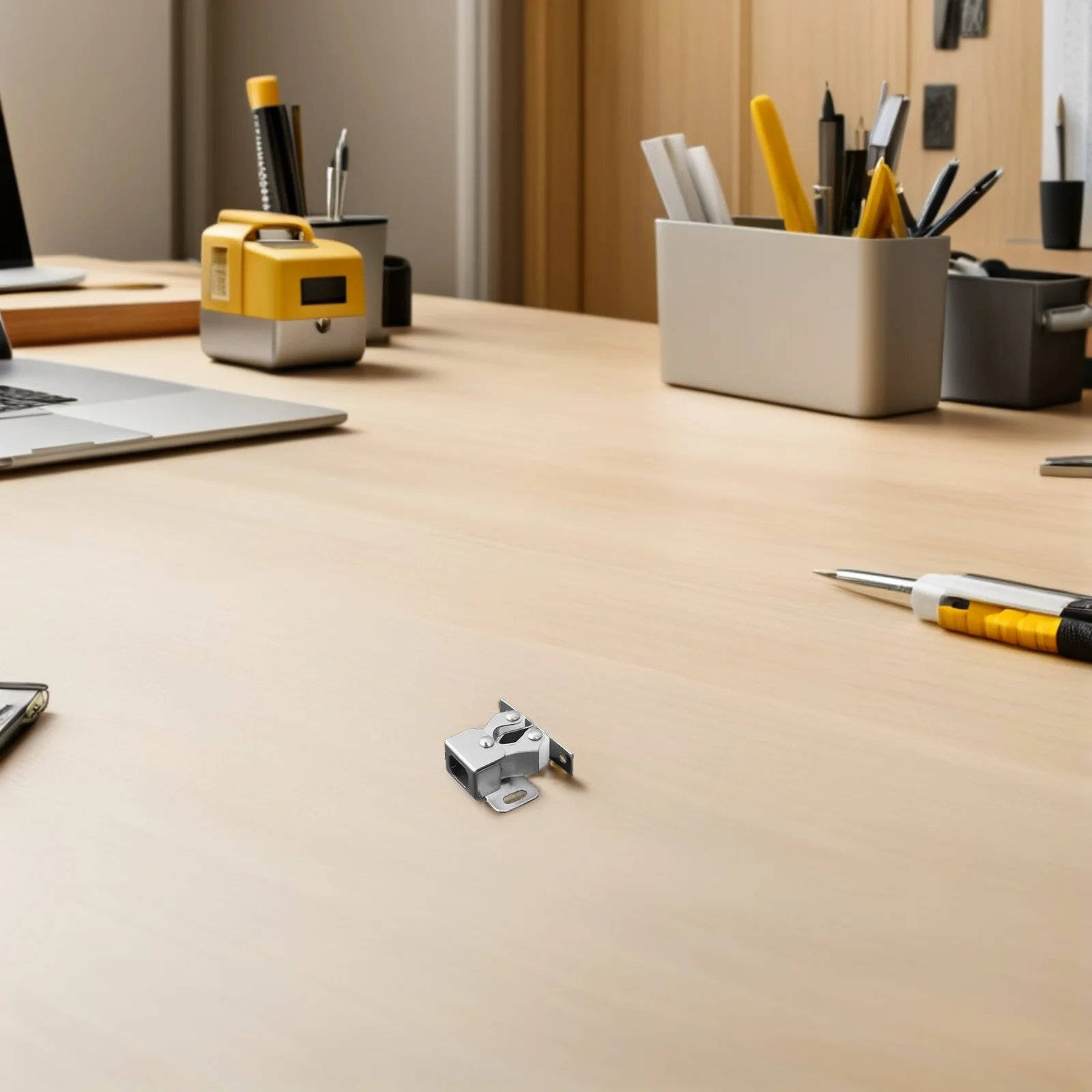 

12Pcs Door Bead Roller Catch Heavy Duty Stainless Steel Cabinet Buckle Lock Spring Clip for Cupboard Drawer Door Silent Stopper