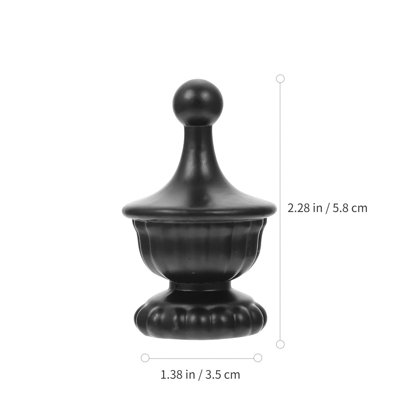 2pcs Lamp Finials for Table & Floor Lamps – Polished Decorative Mount, Modern Stylish Light Fixture Accessory