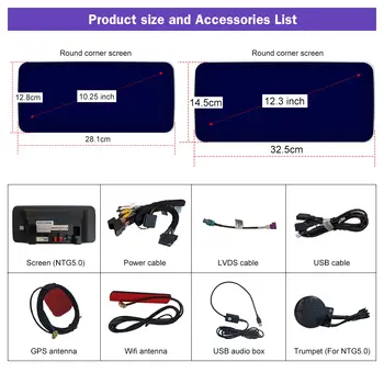 6+128 Qualcomm Android s dotykovou obrazovkou, multimediálním přehrávačem a navigací pro Benz A, CLA, GLA, B, třídy W246 2013-2018 10 nejlepší prodej sada karoserie pro w246 - №7