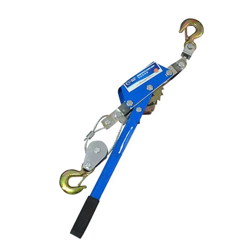 1T/2T/4T Manual Lever Hoist HIgh Carbon Steel Wire Tightener Durable Antirust Multi-function Double Hook Crane Wire Tighten Tool