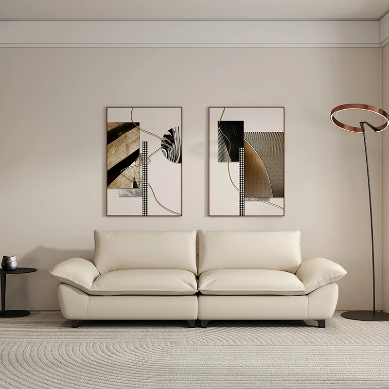 Licht luxe klein appartement zeilboot wolk bank appartement rechte rij dubbele huurkamer woonkamer