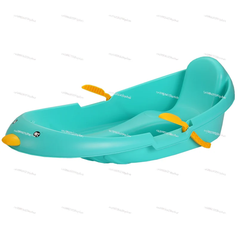 

Frost Resistant Thickened Snowboard Sleigh Double with Brakes Ski Board Grass Sand Board